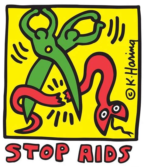 stop aids keith haring.